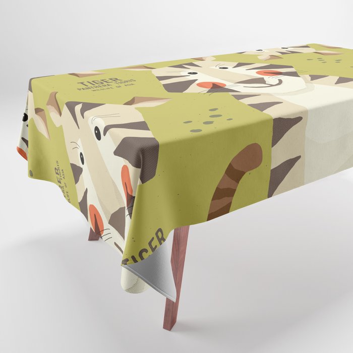 Tiger, Wildlife of Asia Tablecloth