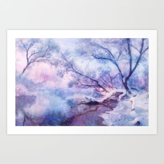 Winter fairy tale Art Print