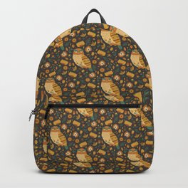 Autumn Folk Art Owl Backpack