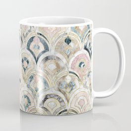 Art Deco Marble Tiles in Soft Pastels Coffee Mug