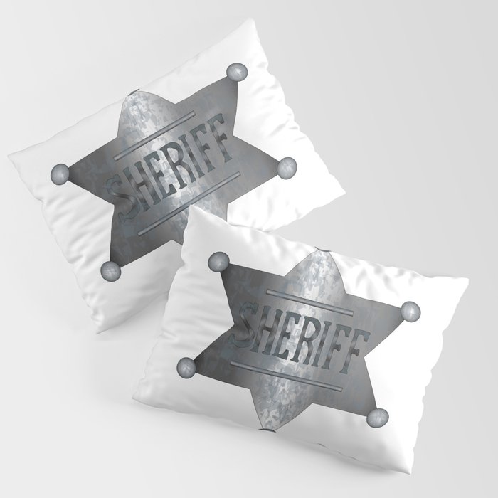 Sheriff Badge Pillow Sham