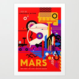 Mars Tour : Galaxy Space Art Print