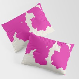 Retro 70s Hot Pink Animal Print  Pillow Sham