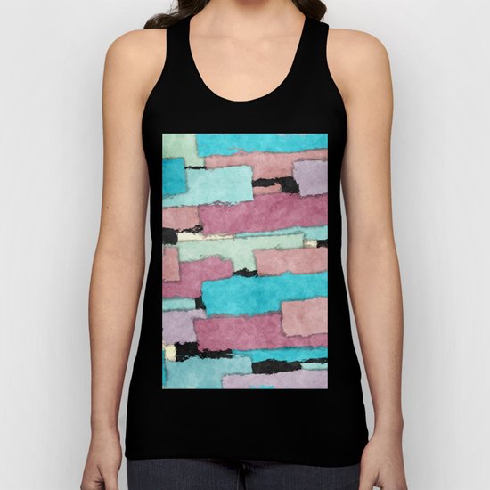 Colorful Patches Unisex Tank Top
