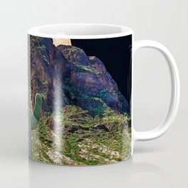 Moonlit Picacho Peak Coffee Mug