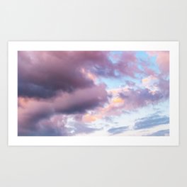 Pastel Clouds III Art Print