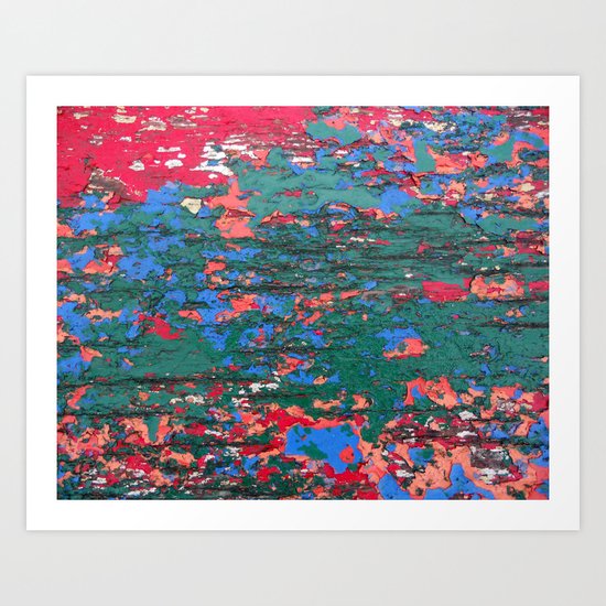 Chipping Paint Art Print