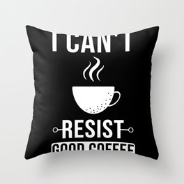 Coffee Saying Throw Pillow