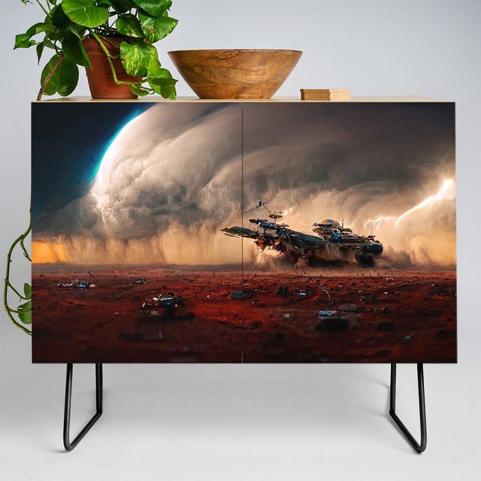Landing on a new planet Credenza
