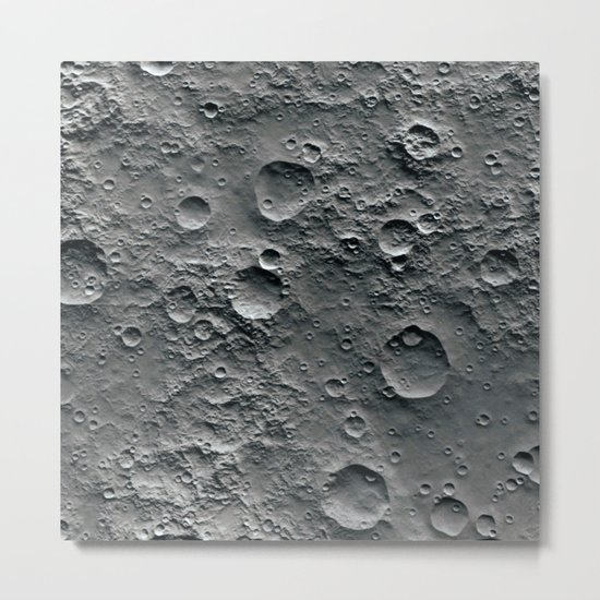 Moon Surface Metal Print
