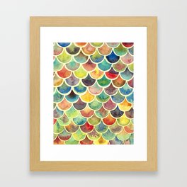 Colorful Scales Framed Art Print