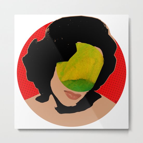 Elizabeth · green color Metal Print