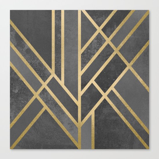 Art Deco Geometry 1 Canvas Print