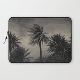Palm Paradise in Black and White Laptop Sleeve