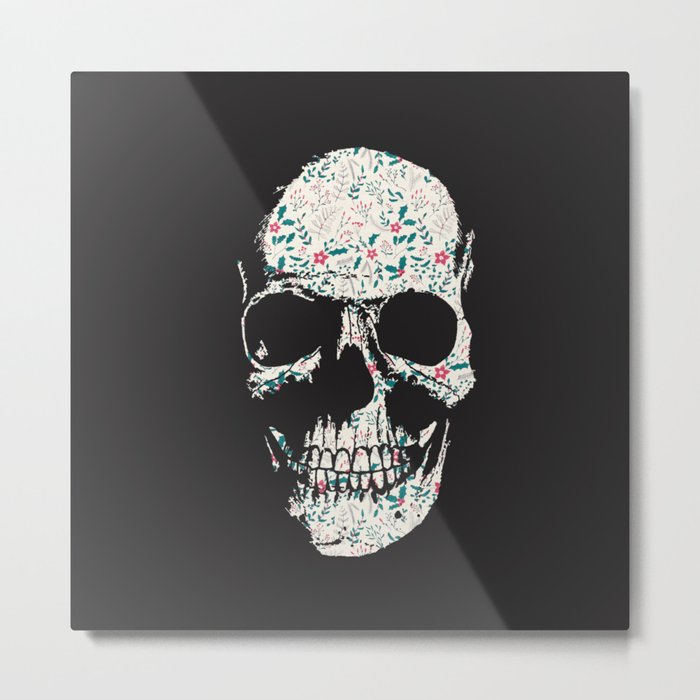 B-Skull Metal Print