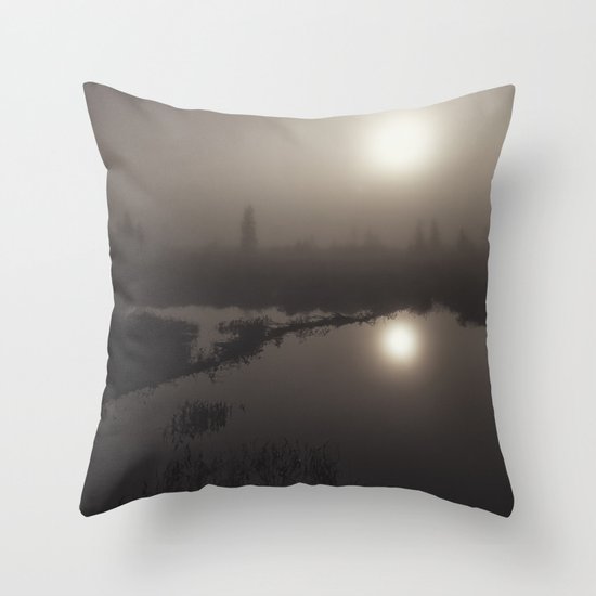 morning mystery Throw Pillow