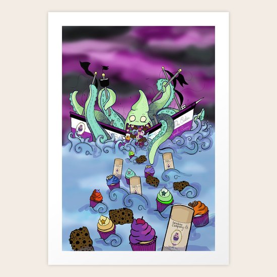 Squiddy Art Print