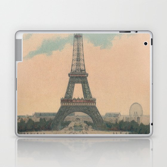 Vintage Eiffel Tower Paris France Laptop & iPad Skin