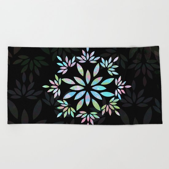 flower 3 Beach Towel