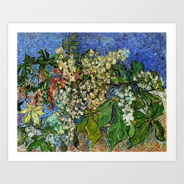 Blossoming Chestnut Branches Vincent van Gogh 1890 Art Print