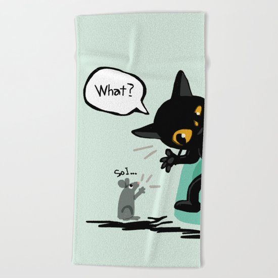 Listen well Beach Towel