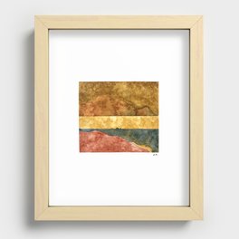 Division of space Recessed Framed Print