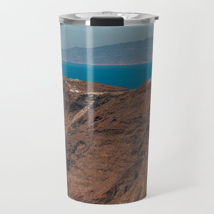 View over the Volcanic Greek Island Santorini | Landscape, Nature and Travel Photography in Greece, Europe Travel Mug