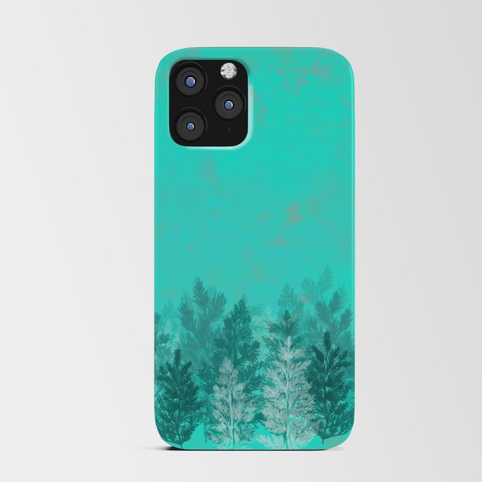 Winter Pine Trees iPhone Card Case