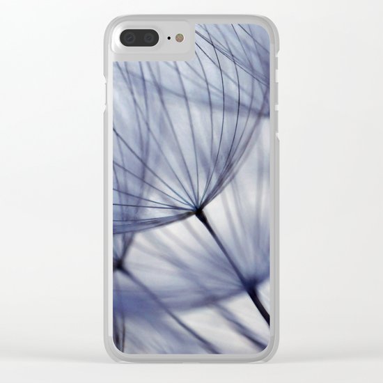 Dandelion In Blue No.2 Clear iPhone Case