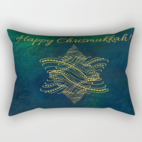 Happy Chrismukkah! Rectangular Pillow