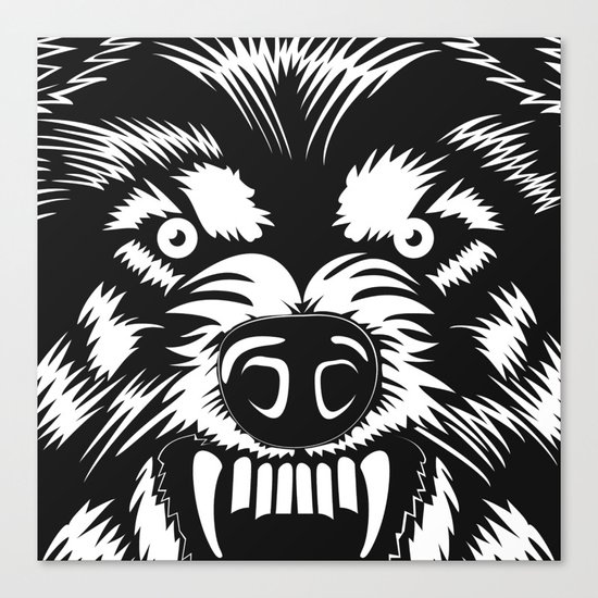 big bad wolf II Canvas Print