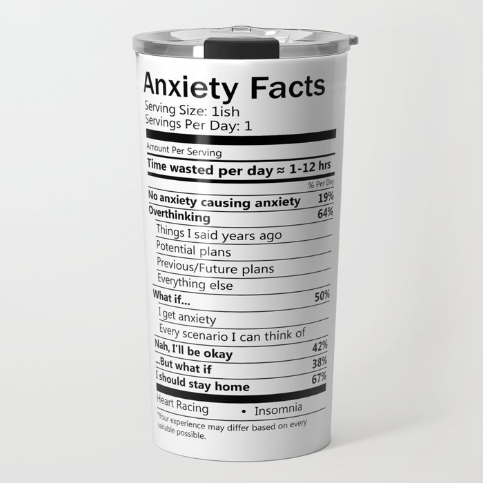 Anxiety Facts Travel Mug
