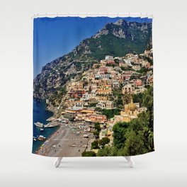 Positano's coast Shower Curtain