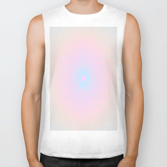 Pink Honeycomb Biker Tank