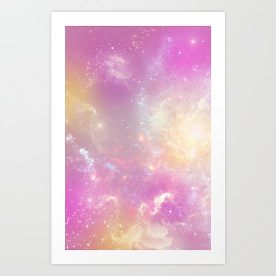 Pink Galaxy Art Print