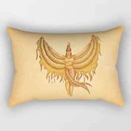 Isis, Goddess Egypt with wings of the legendary bird Phoenix Rectangular Pillow