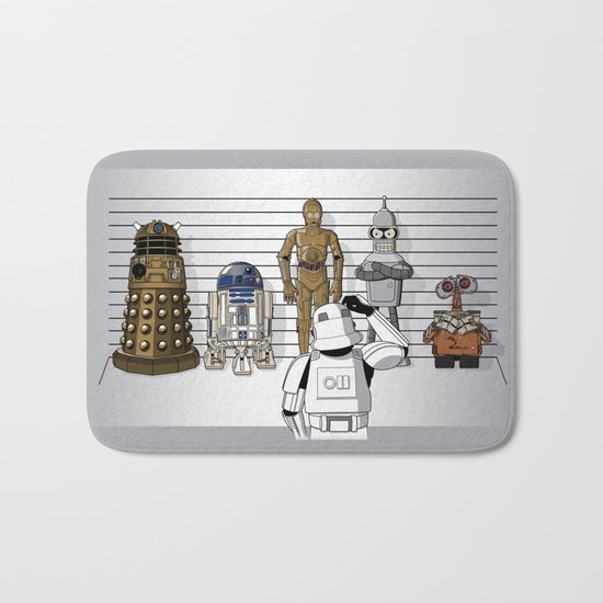 Star Wars Droid Lineup Bath Mat
