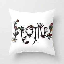 Home in Bloom Throw Pillow