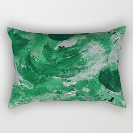 Welcome Home in Forest Green Rectangular Pillow
