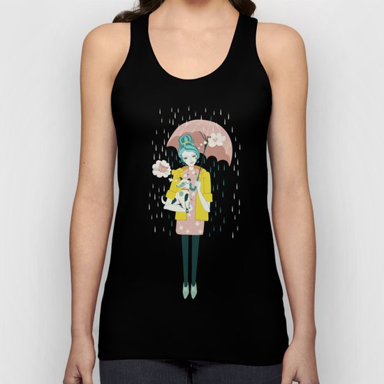 Walking the Dog Unisex Tank Top