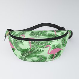 Flamingo tropical pattern Fanny Pack