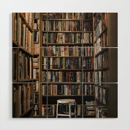 lost in the library. Wood Wall Art