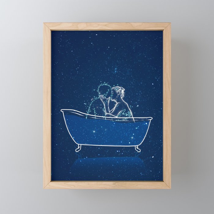 Heavenly bathtub. Framed Mini Art Print