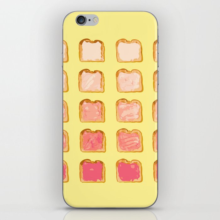 Pink Toast Paint by Numbers iPhone Skin