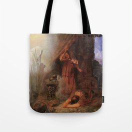  Saul And The Witch Of Endor - Edward Henry Сorbould Tote Bag
