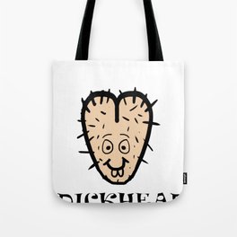 Testicles, penis face, sack, funny haired gift. Tote Bag