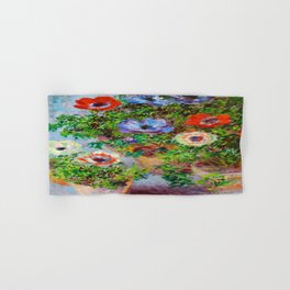Claude Monet , Stilll Life with Anemones Hand & Bath Towel