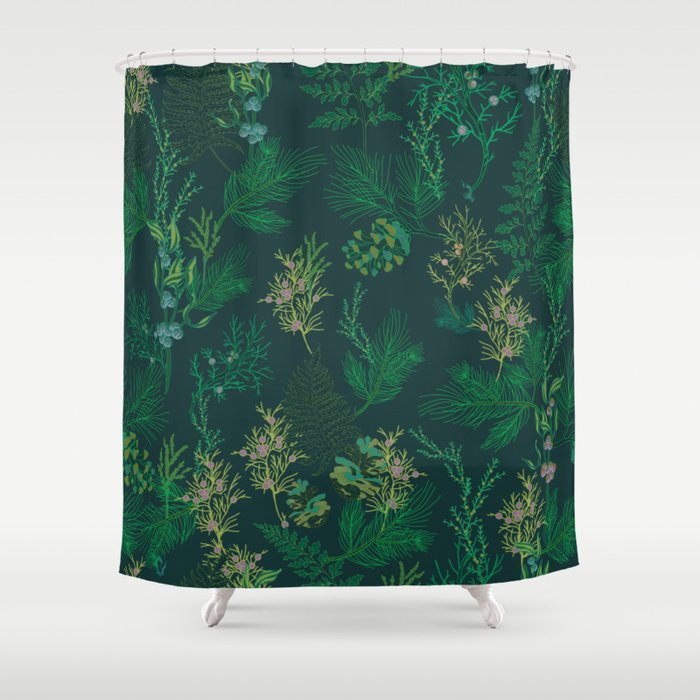 Fern wormwood Shower Curtain
