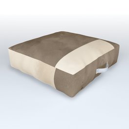 Watercolor Velvet - Beige Cream Tan Ivory Fabric Texture Outdoor Floor Cushion