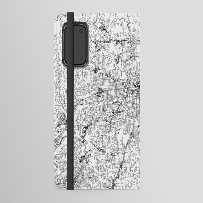 Hartford White Map Android Wallet Case